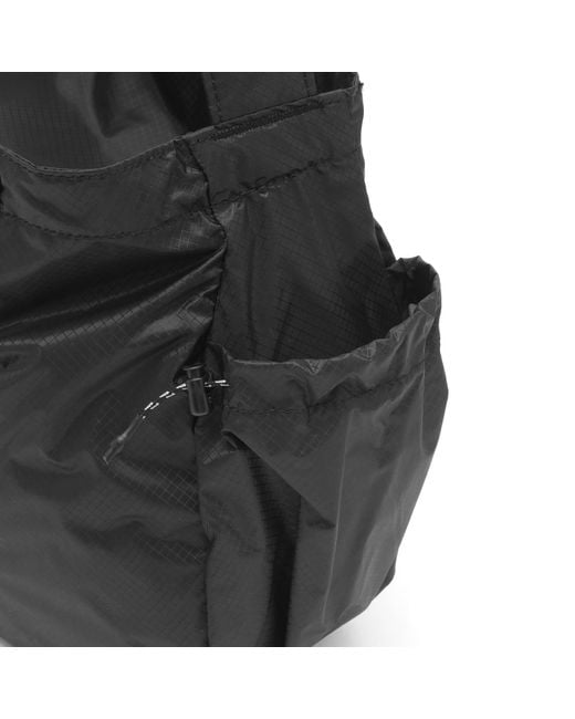 And Wander Black Sil Shoulder Bag for men