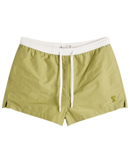 AMI Green Bicolor Swimsuit for men