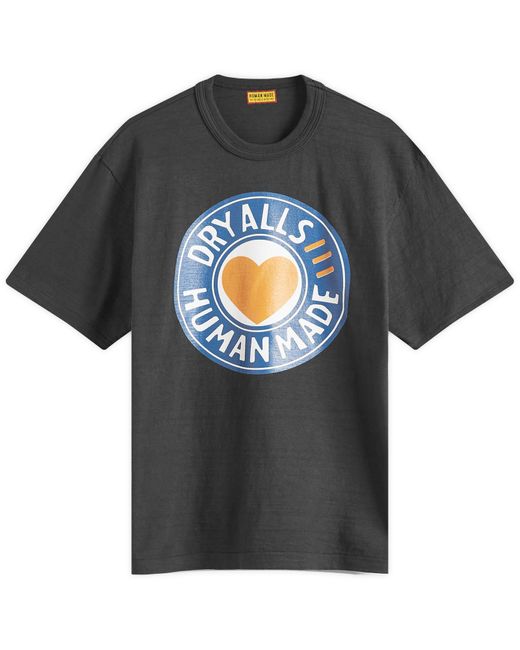 Human Made Black Circle Graphic T-Shirt for men
