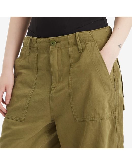 GOOD AMERICAN Green Lite Linen Bermuda Short