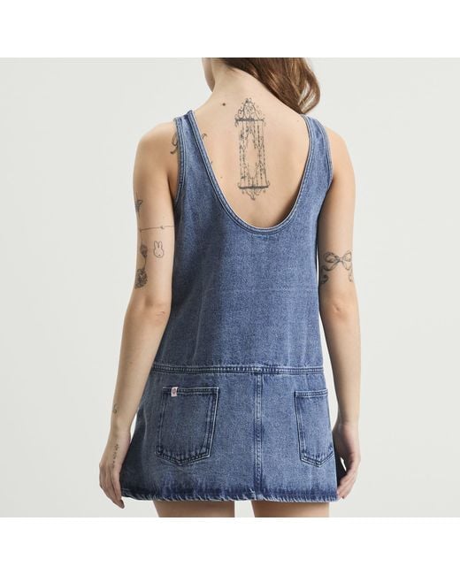 Charles Jeffrey Blue Denim Vest Dress