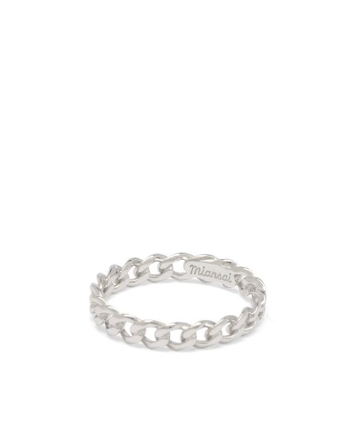 Miansai Metallic Cuban Link Ring for men
