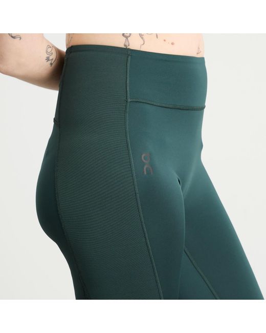 On Shoes Green Train Volt Leggings