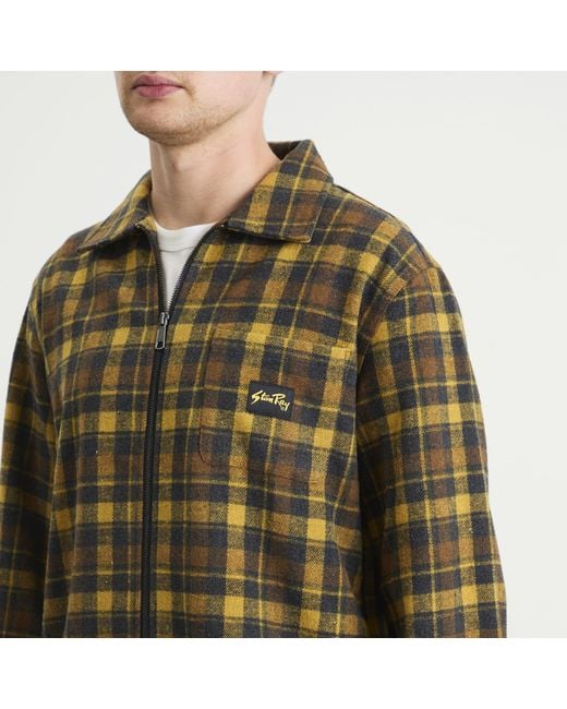Stan Ray Green Zip Shirt for men
