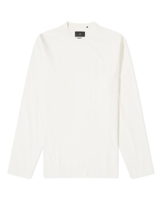 Y-3 White Long Sleeve T-Shirt for men