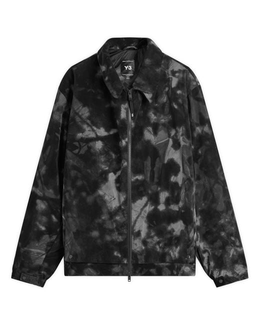 Y-3 Black Aop Flock Nylon Shell Jacket for men