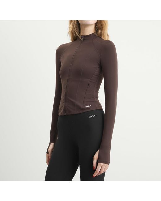 Tala Brown Dayflex Front Running Jacket