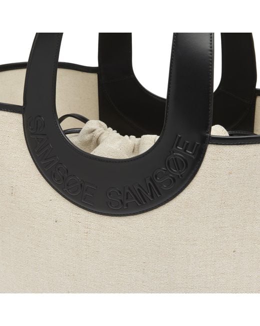 Samsøe & Samsøe Black Saberta Beach Bag