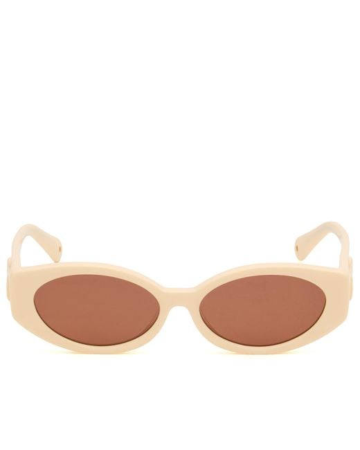 Damson Madder Pink Catty Oval Sunglasses