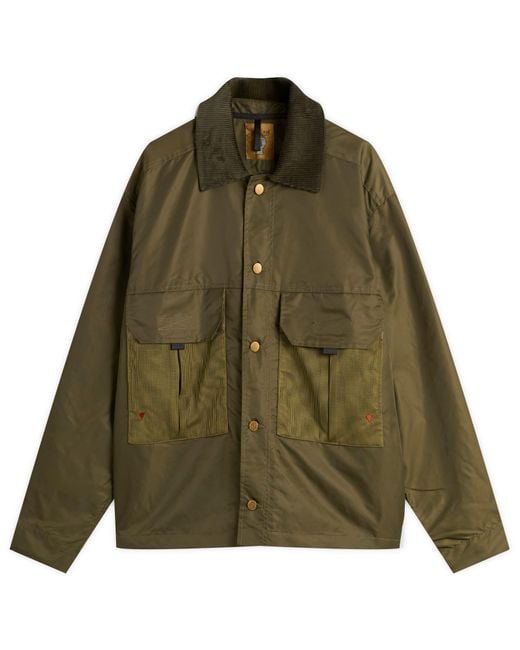 Brain Dead Green Cropped Chore Jacket for men