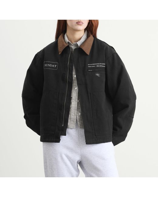 SUNDAYFRUITMARKET Black Sunday Work Jacket
