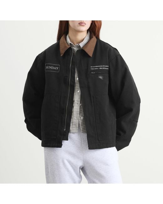 SUNDAYFRUITMARKET Black Sunday Work Jacket