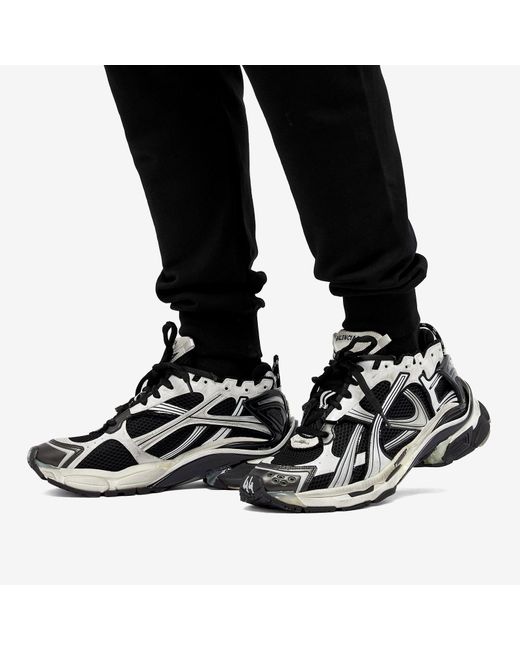 Balenciaga Black Runner Two-tone Sneakers for men