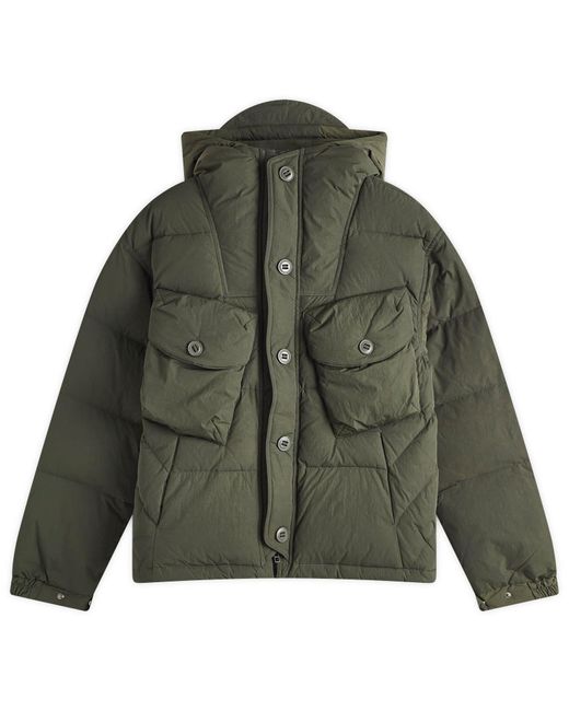 FRIZMWORKS Green Down Parka Jacket for men