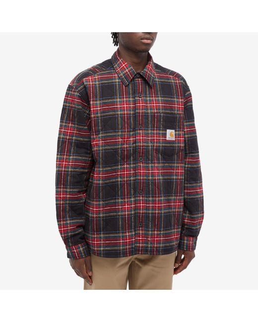 Carhartt quilted best sale shirt