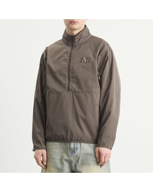 Thisisneverthat Brown Piping Easy Pullover Jacket for men