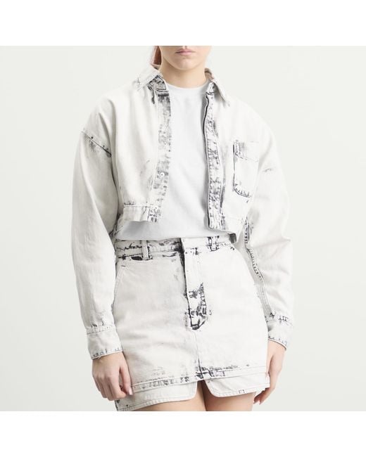 Toga White Toga Denim Short Shirt