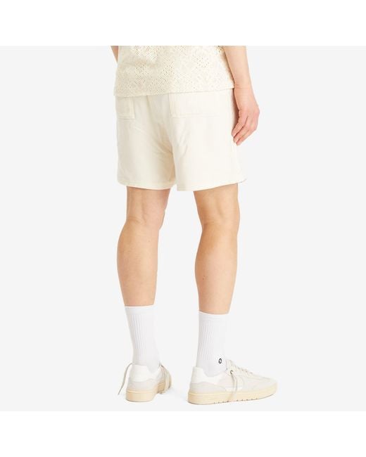 Represent White Knitted Panel Short for men