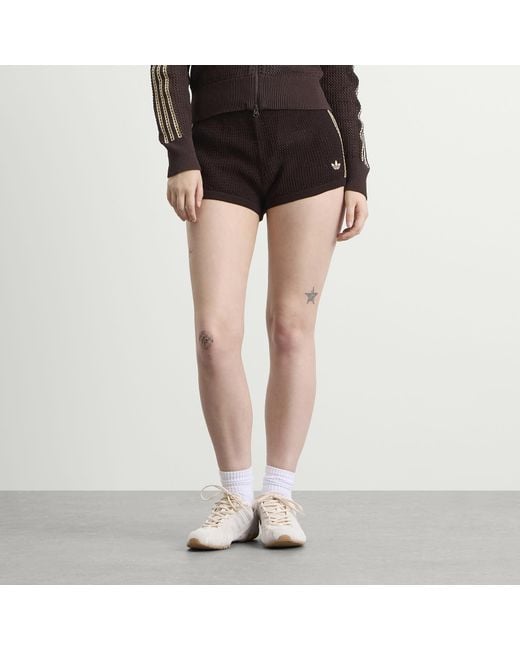 Adidas Black Crochet Shorts