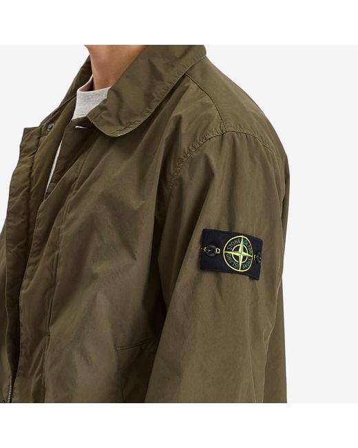 Stone Island Green Light Compact Touch Poly-Tc Jacket for men