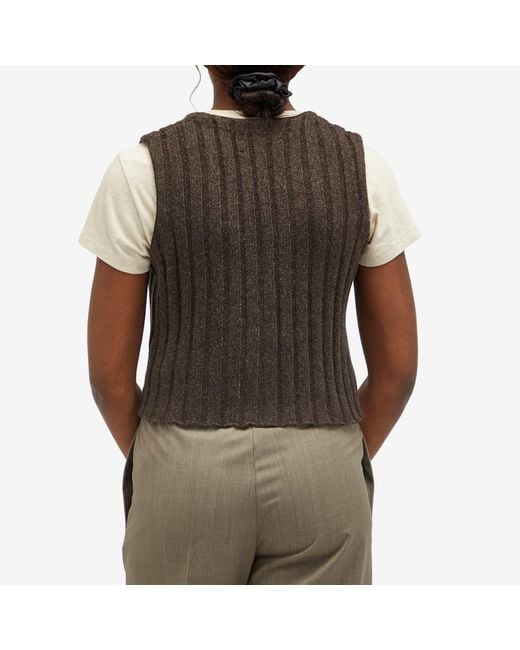 Samsøe & Samsøe Black Sanissa Knitted Vest