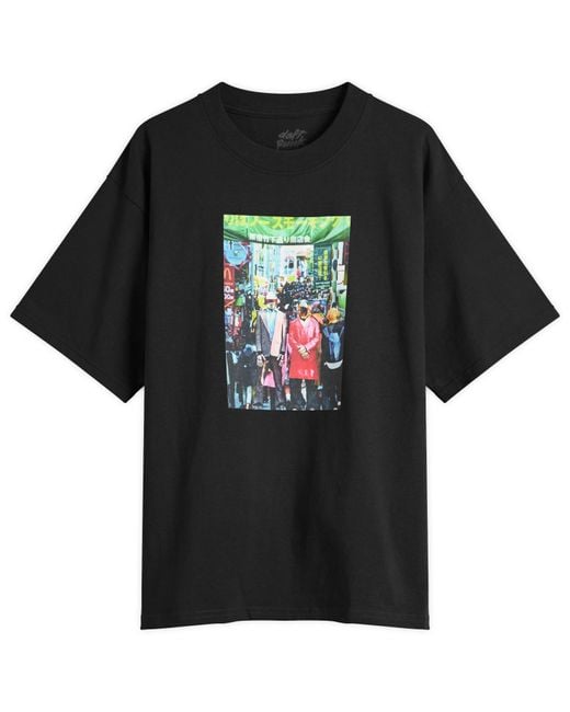Pleasures Black Harajuku T-Shirt for men
