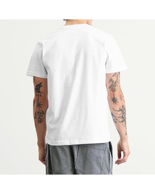 Randy's Garments White Logo Pocket T-Shirt for men