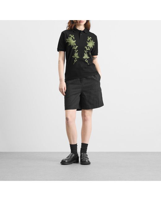 Toga Black Toga Embroidery Polo Shirt