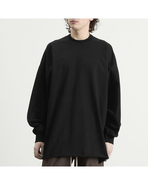 Rick Owens Black Long Sleeve Tommy T T-Shirt for men