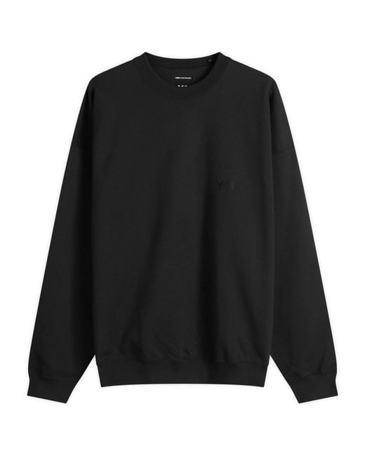 Y-3 ワイスリー / Core Logo Crew Sweat Y-3 Core Logo Crew Sweat in Black for Men | Lyst