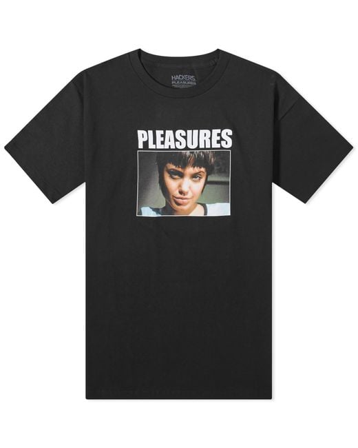 Pleasures Black Hackers Kate T-Shirt for men