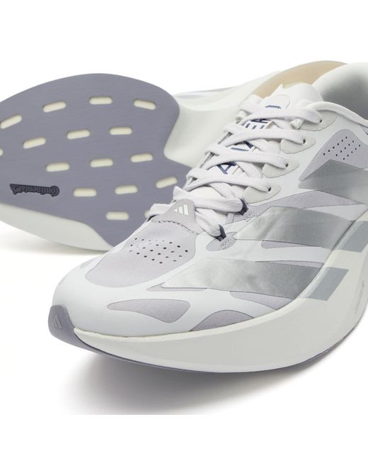 Adidas White Adizero Evo Sl Exo Sneaker