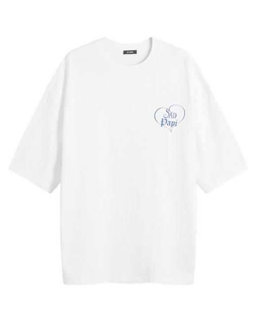 Willy Chavarria White Sad Papi Tee for men