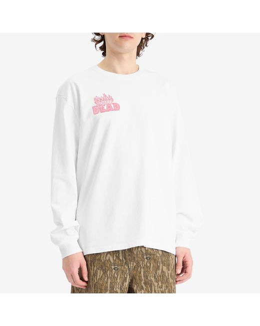 Brain Dead White Judgement Long Sleeve T-Shirt for men