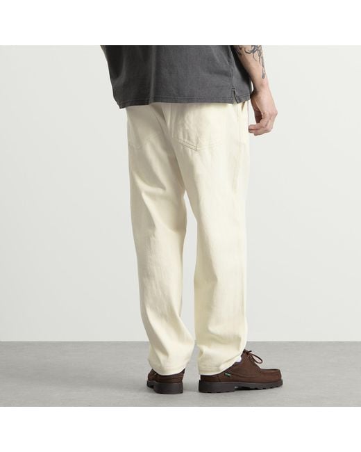 Universal Works Natural Slub Drill Dizzy Trousers for men