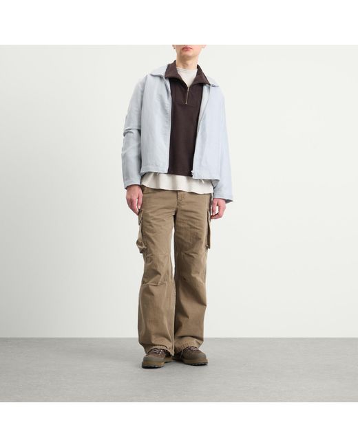 RANRA Blue Reach Silk Linen Ripstop Jacket for men