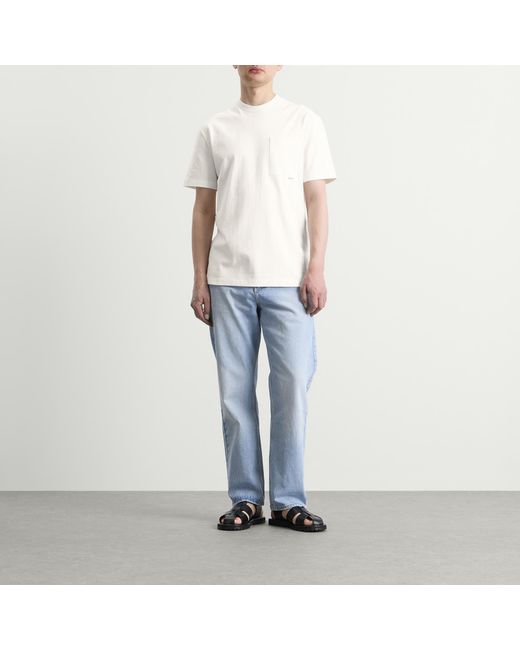 Jil Sander White Jil Logo T-Shirt for men
