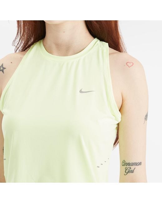Nike Yellow Swift Dri-Fit Tank Top