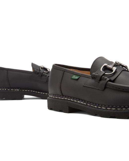 Paraboot Black Reims Mors Horsebit Loafer for men