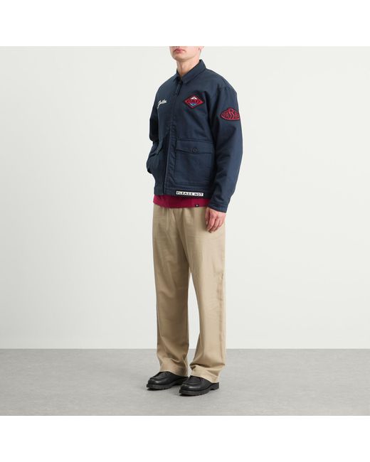 by Parra Blue Pumping Gas Jacket for men