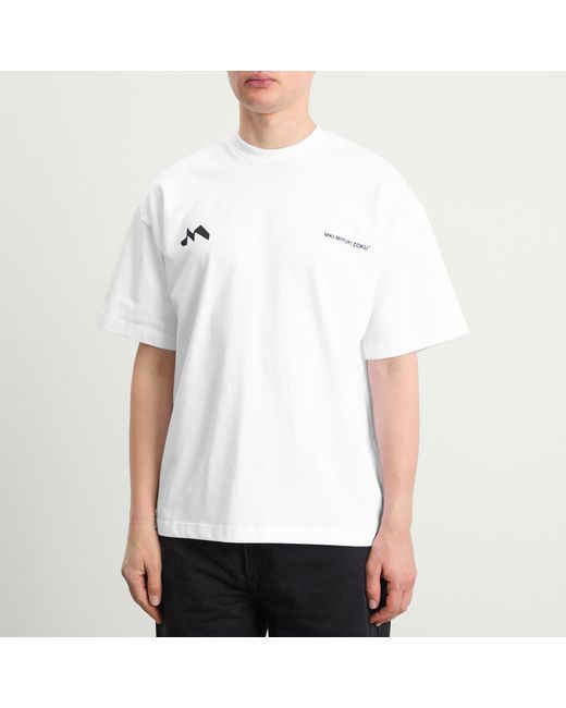 MKI Miyuki-Zoku White Silhouette T-Shirt for men