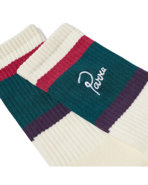 by Parra Blue The Usual Crew Socks for men