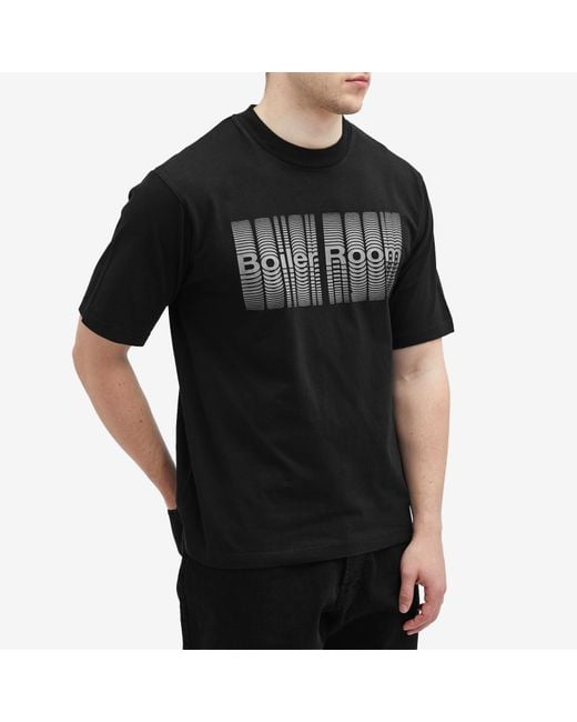 BOILER ROOM Black Reverb T-Shirt for men