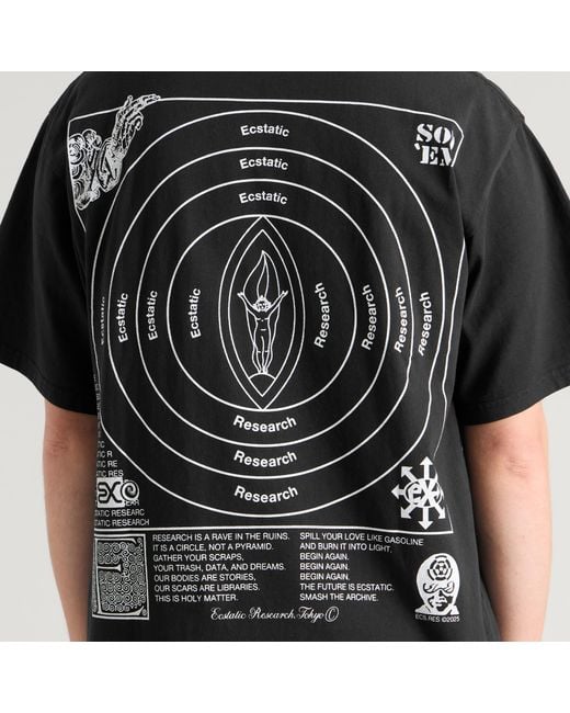Ecstatic Research Black Guide T-Shirt for men