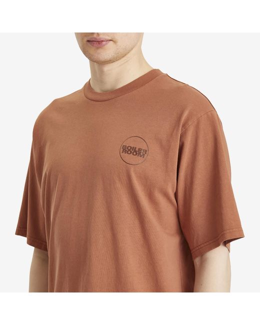 BOILER ROOM Brown Core T-Shirt for men