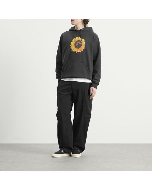 Gramicci Black G-Flower Hoodie for men