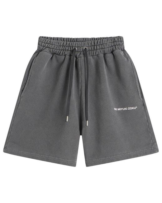 MKI Miyuki-Zoku Gray Uniform Sweat Shorts for men