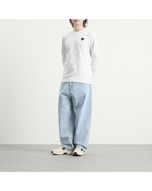 COMME DES GARÇONS PLAY White Heart Long Sleeve T-Shirt