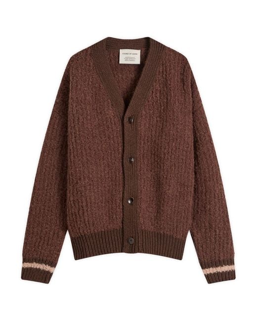 A Kind Of Guise Brown Khuder Knit Cardigan for men