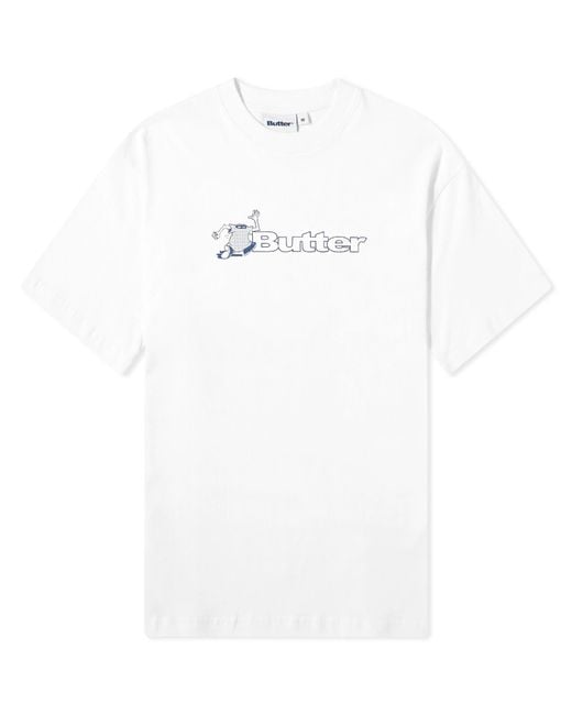 Butter Goods White T-Shirt Logo T-Shirt for men
